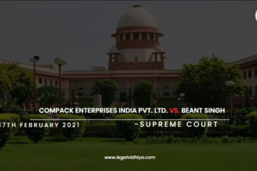 COMPACK ENTERPRISES INDIA PVT. LTD. VS. BEANT SINGH