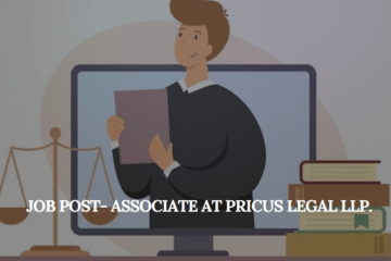 JOB POST- Associate at Pricus Legal LLP.