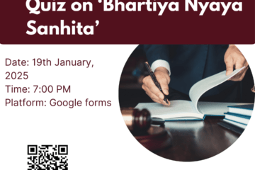 Free Quiz Competition on the theme "Bharatiya Nyaya Sanhita" on 19.01.2025 : Organised By Canonsphere