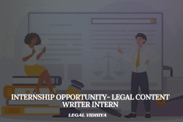 Internship opportunity- Legal Content Writer Intern