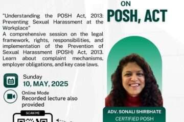 Free Live Webinar on POSH ACT, 2013 by Legal Vidhiya [10 May 2025 at 05:00 PM]