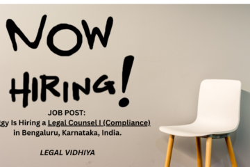 JOB POST: Swiggy Is Hiring a Legal Counsel I (Compliance) in Bengaluru, Karnataka, India.