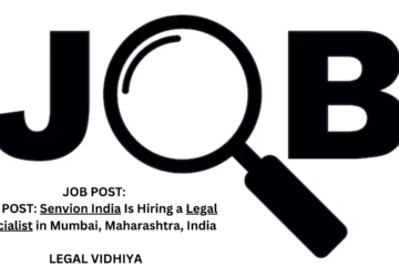 JOB POST: Senvion India Is Hiring a Legal Specialist in Mumbai, Maharashtra, India