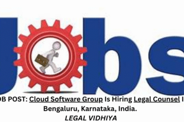 JOB POST: Cloud Software Group Is Hiring Legal Counsel In Bengaluru, Karnataka, India.