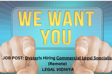JOB POST: Oyster® Is Hiring Commercial Legal Specialist (Remote)