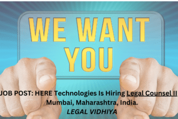 JOB POST: HERE Technologies Is Hiring Legal Counsel II In Mumbai, Maharashtra, India.