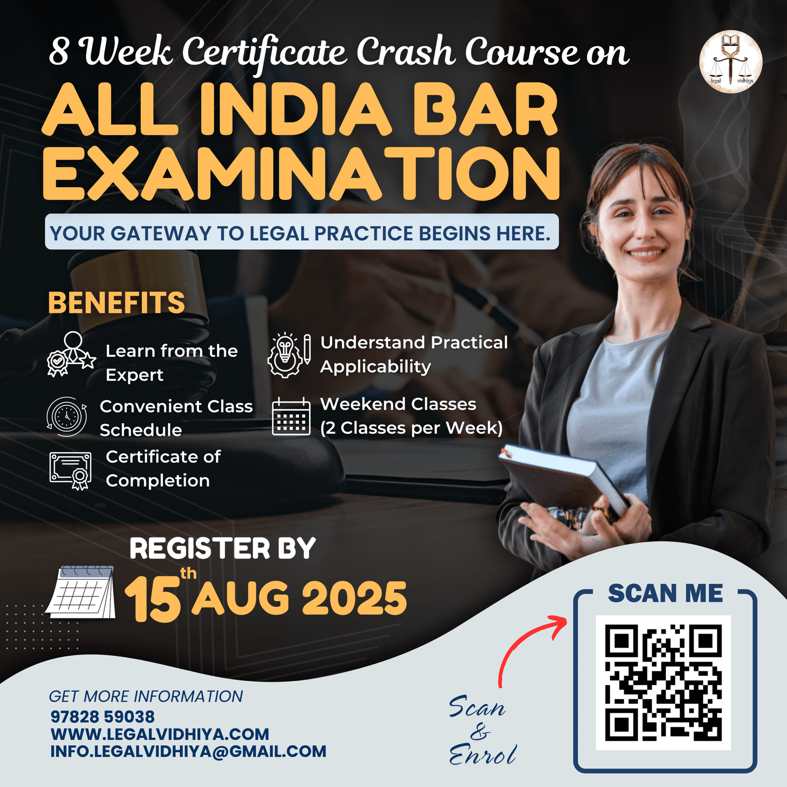 8- Week Certificate Crash Course on AIBE by Legal Vidhiya [Register by 15 August 2025]