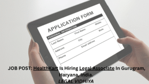 JOB POST: HealthKart Is Hiring Legal Associate In Gurugram, Haryana, India.