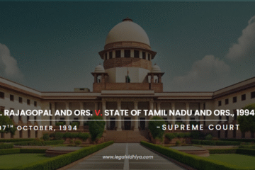 R. RAJAGOPAL AND ORS. V. STATE OF TAMIL NADU AND O