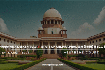 A.S. Narayana Deekshitulu v. State of Andhra Pradesh (1996) 9 SCC 548