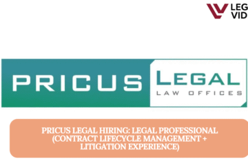 Pricus legal hiring: Legal Professional (Contract Lifecycle Management + Litigation Experience)
