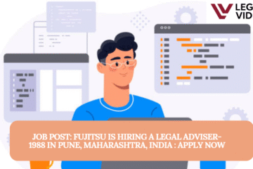 JOB POST:  Fujitsu is Hiring a Legal Adviser-1988 in Pune, Maharashtra, India : APPLY NOW