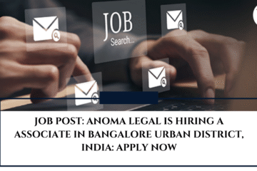 JOB POST: Anoma Legal is Hiring a Associate in Bangalore Urban district, India: APPLY NOW