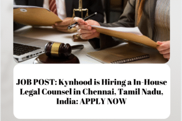 JOB POST: Kynhood is Hiring a In-House Legal Counsel in Chennai, Tamil Nadu, India: APPLY NOW
