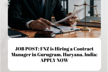 JOB POST: FNZ is Hiring a Contract Manager in Gurugram, Haryana, India: APPLY NOW