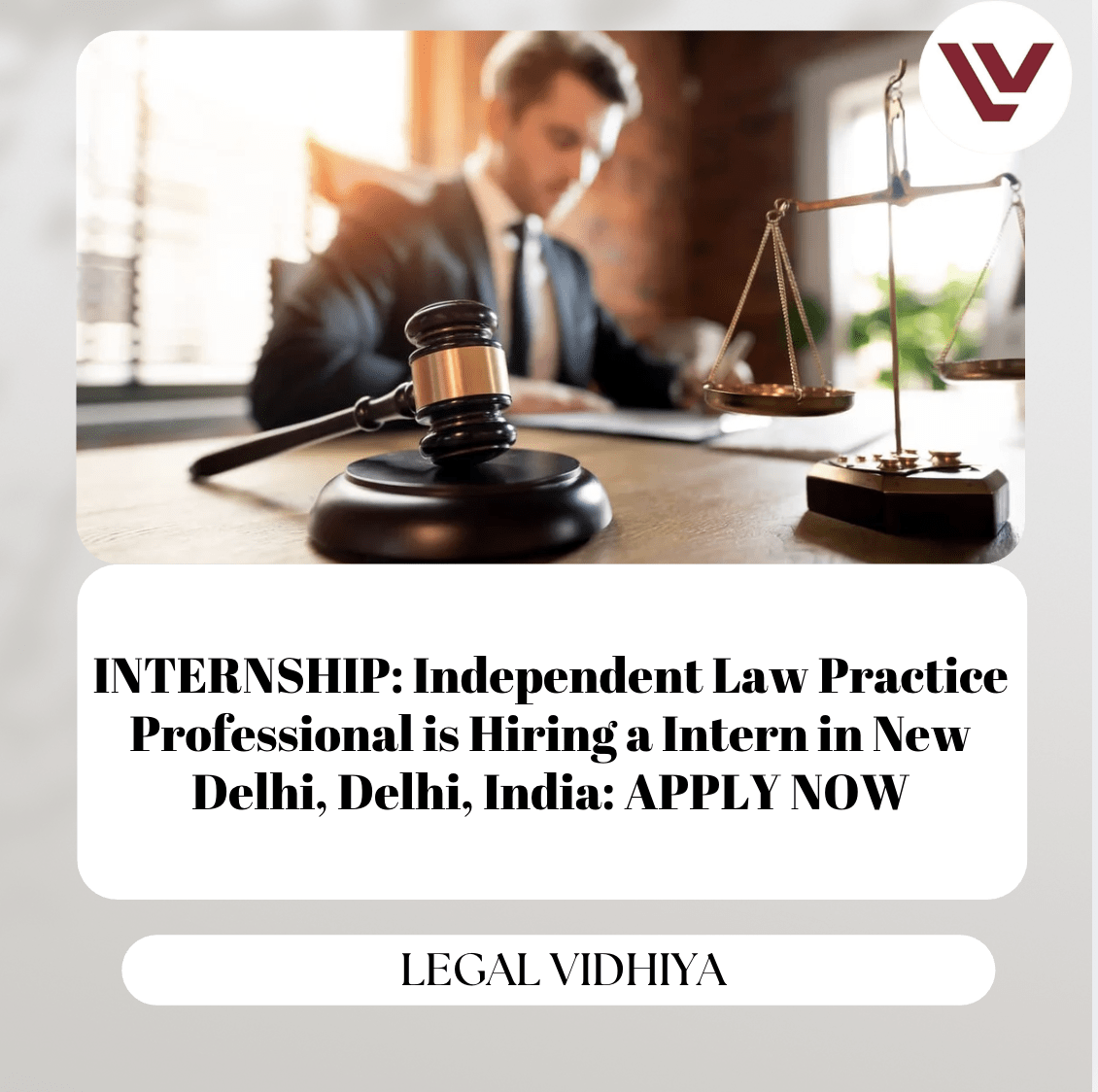 INTERNSHIP: Independent Law Practice Professional is Hiring a Intern in ...