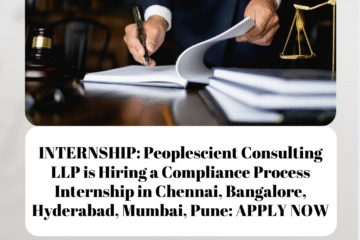 INTERNSHIP: Peoplescient Consulting LLP is Hiring a Compliance Process Internship in Chennai, Bangalore, Hyderabad, Mumbai, Pune: APPLY NOW