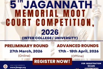 5th Jagannath Memorial Moot Court Competition by JIMS, Greater Noida [March 27; Apr 17 – 18; Prize Pool of Rs. 34k]: Register by March 21!