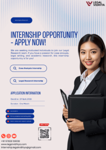 Virtual Internship Opportunity at Legal Vidhiya: Apply by April 29, 2026