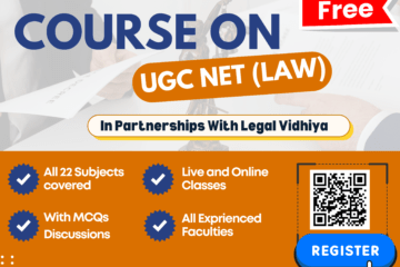 WEBINAR ON HOW TO CRACK UGC NET (LAW) 2026: STRATEGY, PREPARATION & SMART STUDY PLAN [5th April 2026 At 5:00 PM]