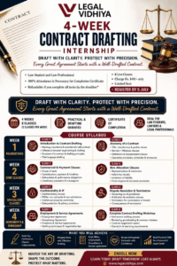 CONTRACT DRAFTING INTERNSHIP OPPORTUNITY AT LEGAL VIDHIYA: APPLY BY JULY 3