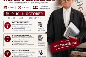 WORKSHOP ON MOOT MEMORIAL MASTERCLASS[9-11 OCTOBER 2026]