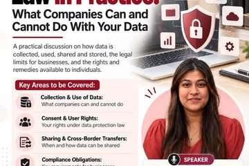 WEBINAR ON  “DATA PROTECTION LAW IN PRACTICE [18th OCTOBER at 5:00 pm ]