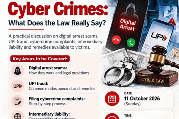 WEBINAR ON “DIGITAL ARREST, ONLINE FRAUD & CYBER CRIMES [11th OCTOBER at 5:00 pm ]